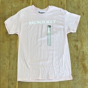 Spencer's Pink Short Sleeve Tee with Graphic Design